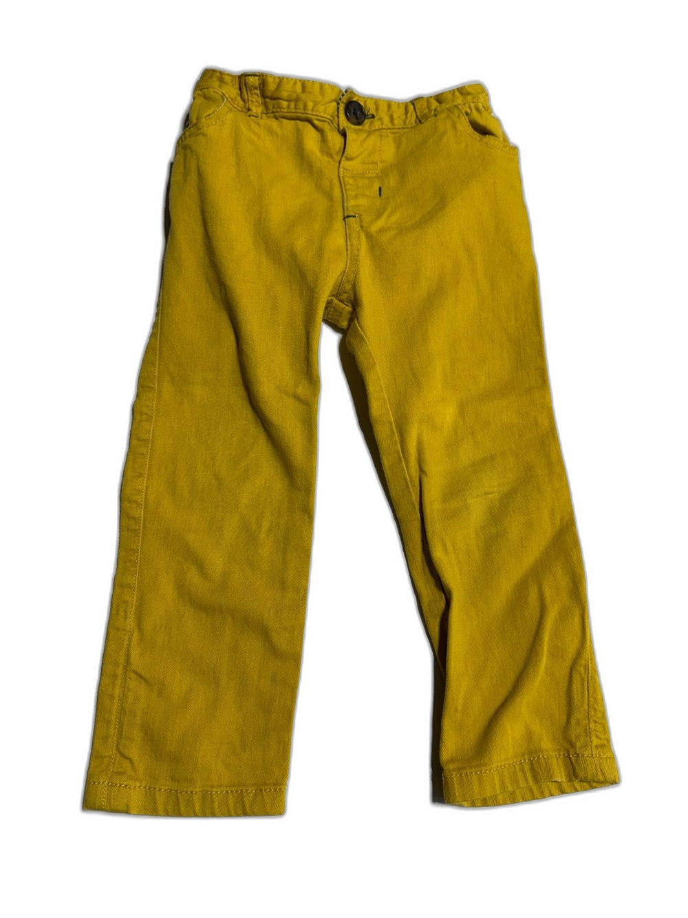 Baby Boden Mustard Yellow Chino Pants Cotton Trousers Size 2-3Y